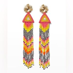 Mignonne Gavigan Juliette Lux earrings neon pink